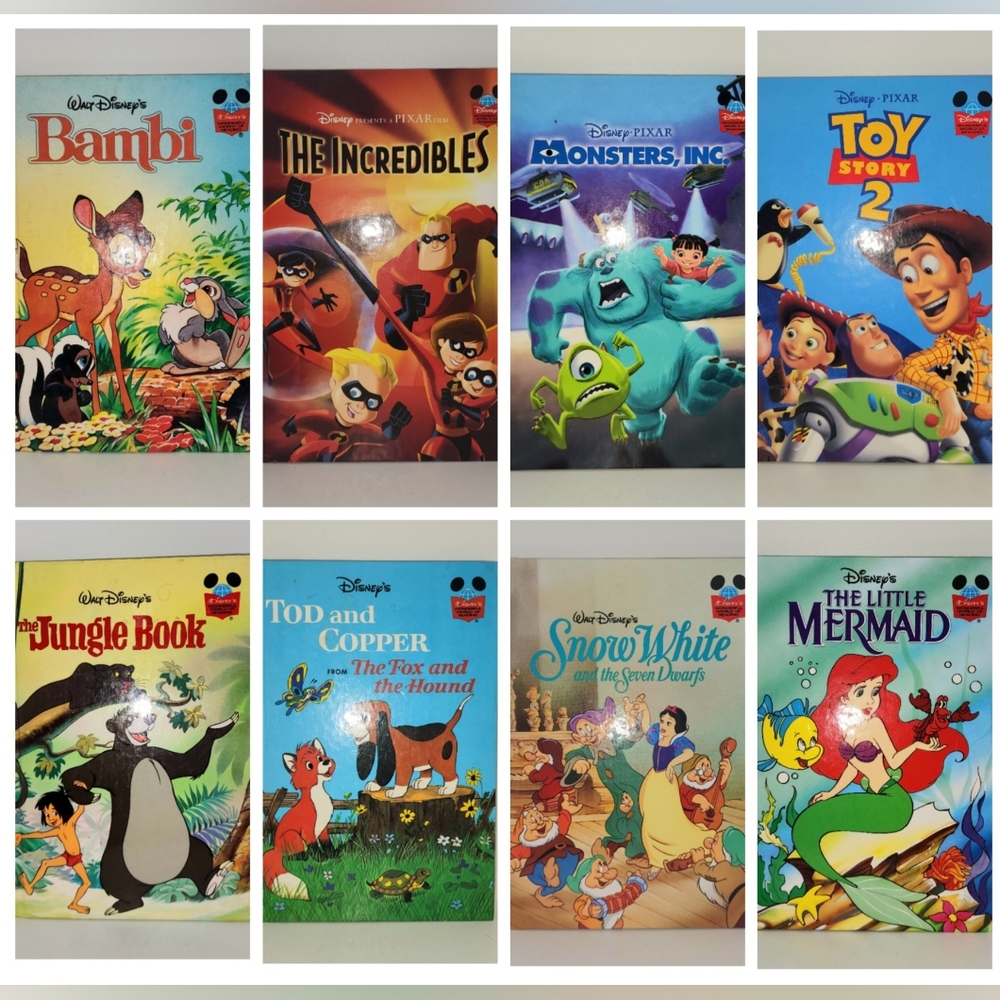 lot of 8 Vintage Disney Wonderful world of reading books